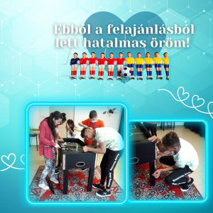 csocsóasztal felajánlás